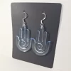 Earring-model-Hamsa1-color-Clear-Blue Earring model Hamsa 1 Boucles d'oreilles couleur clear blue