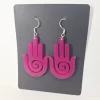 Earring-model-Hamsa1-color-Purple Earring model Hamsa 1 Boucles d'oreilles couleur pourpre