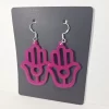 Earring model Hamsa 2 Boucles d'oreilles couleur pourpre