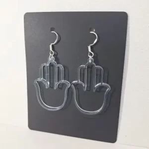 Earring-model-Hamsa5-color-Clear-Blue-miniature Earring model Hamsa 5 Boucles d'oreilles couleur clear blue