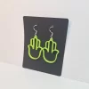 Earring-model-Hamsa5-color-neon-green-miniature Earring model Hamsa 5 Boucles d'oreilles couleur vert néon