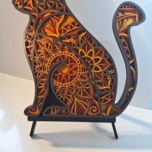 Chat mandala 6 couches ola