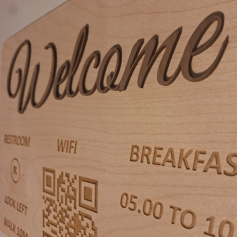 Panneau de bienvenue pour horeca