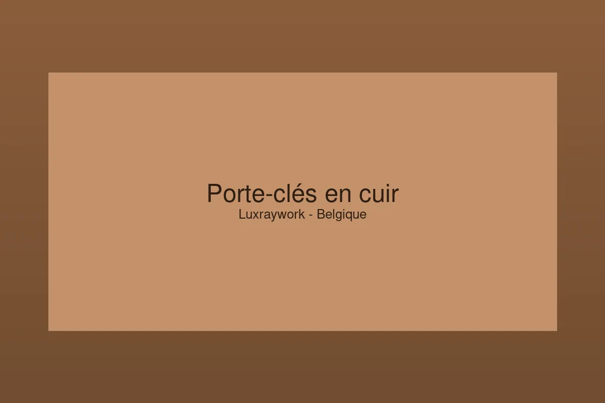 Porte-clés en cuir personnalisé gravé au laser avec un prénom