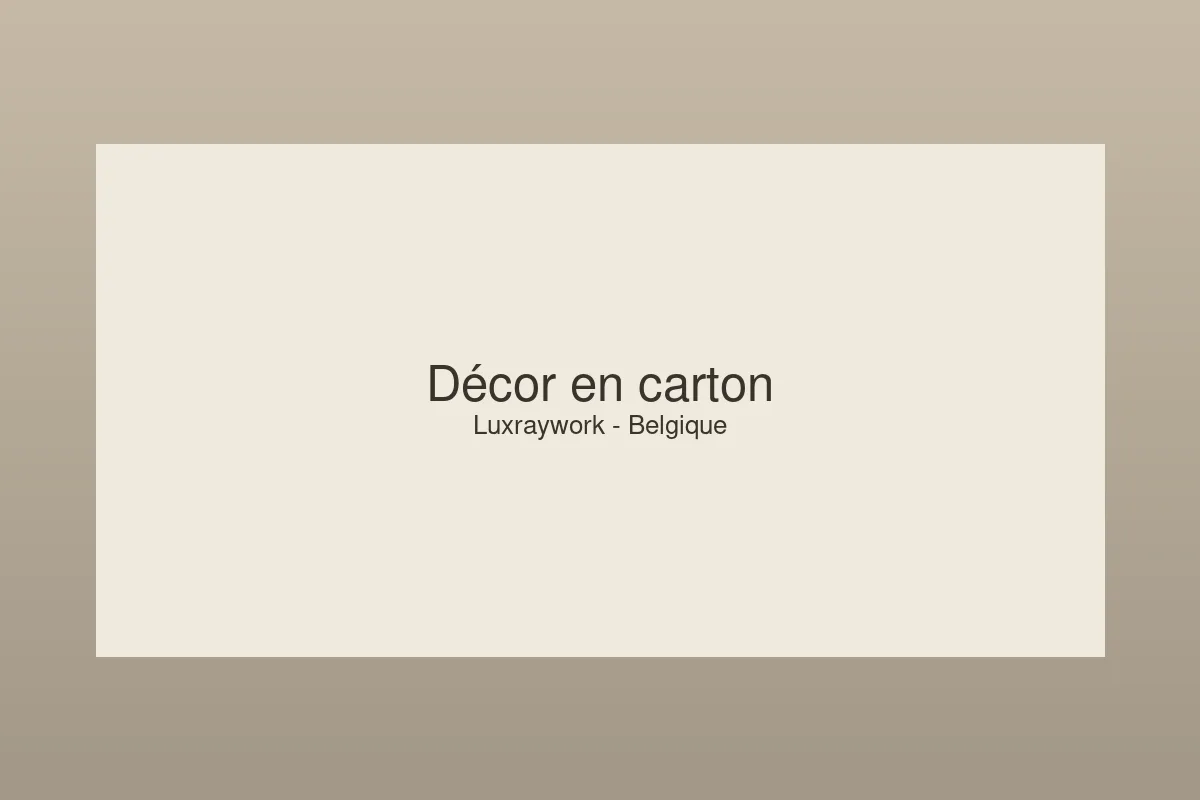 Décor d’événement découpé au laser dans du carton