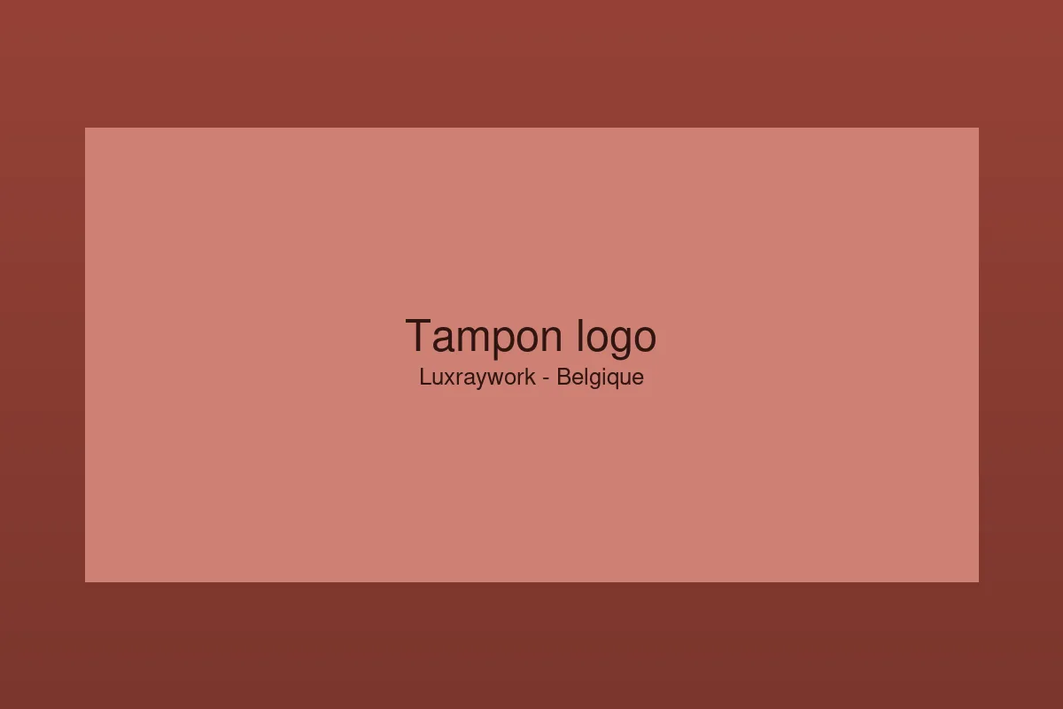 Tampon encreur au logo d’entreprise gravé dans le caoutchouc