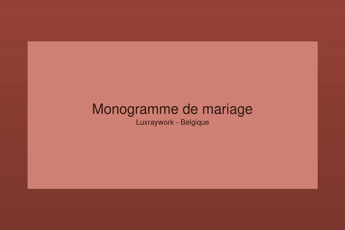 Tampon monogramme de mariage gravé au laser dans le caoutchouc
