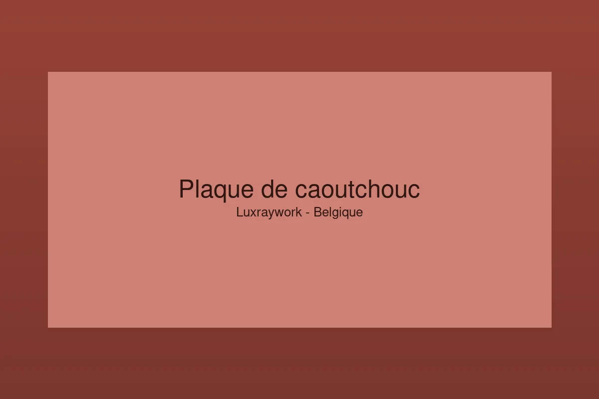 Plaque de caoutchouc gravée au laser, prête à monter sur un tampon