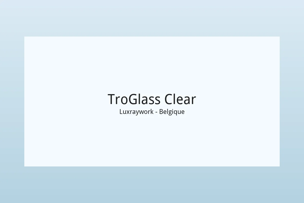 Plaque acrylique transparent TroGlass Clear