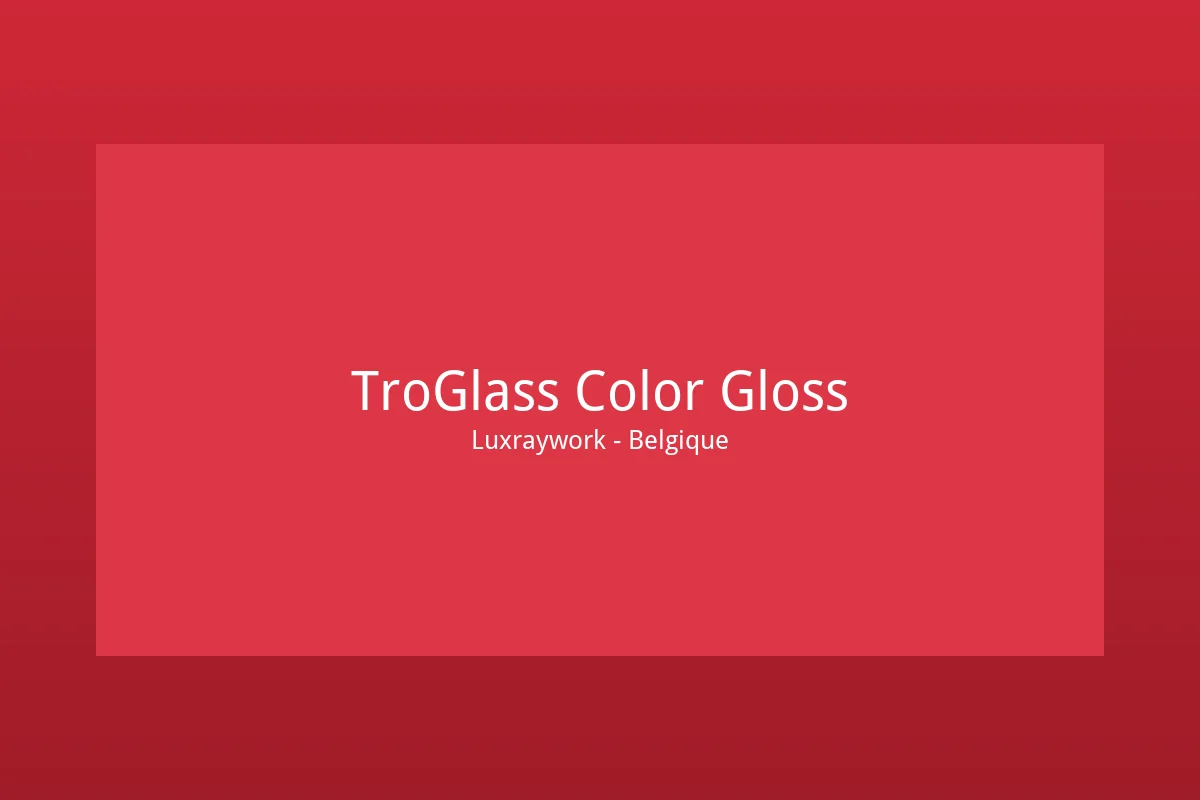 Plaque acrylique brillante colorée TroGlass Color Gloss