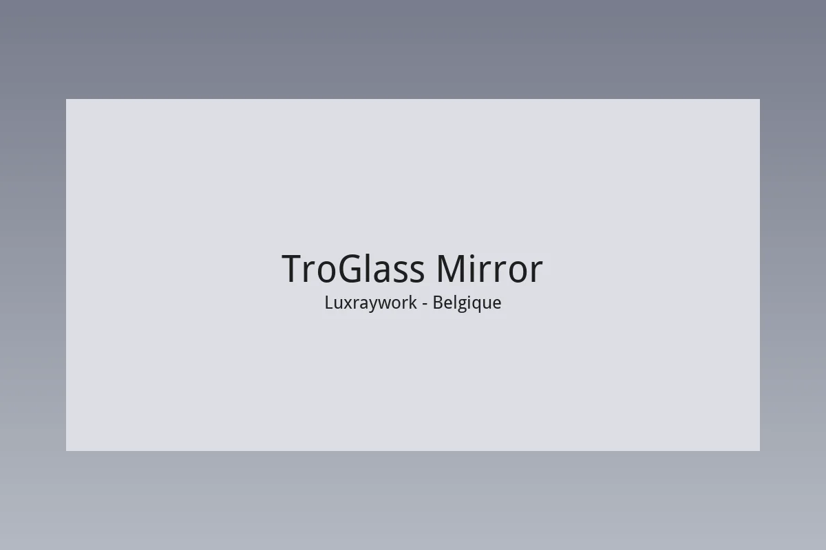 Acrylique miroir argent TroGlass Mirror gravé au laser