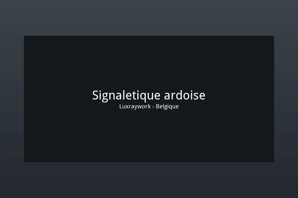 Petites signalétiques et plaques décoratives