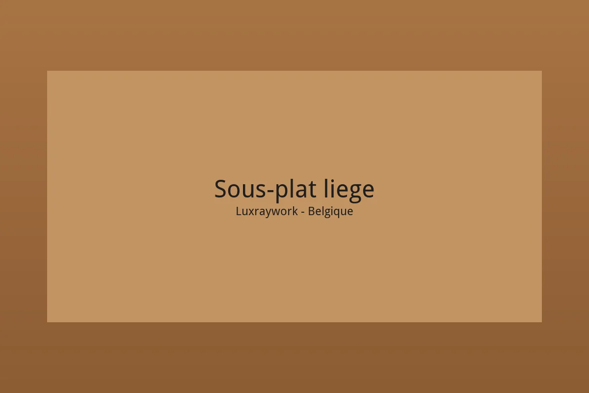 Sous-plats et dessous-de-plats