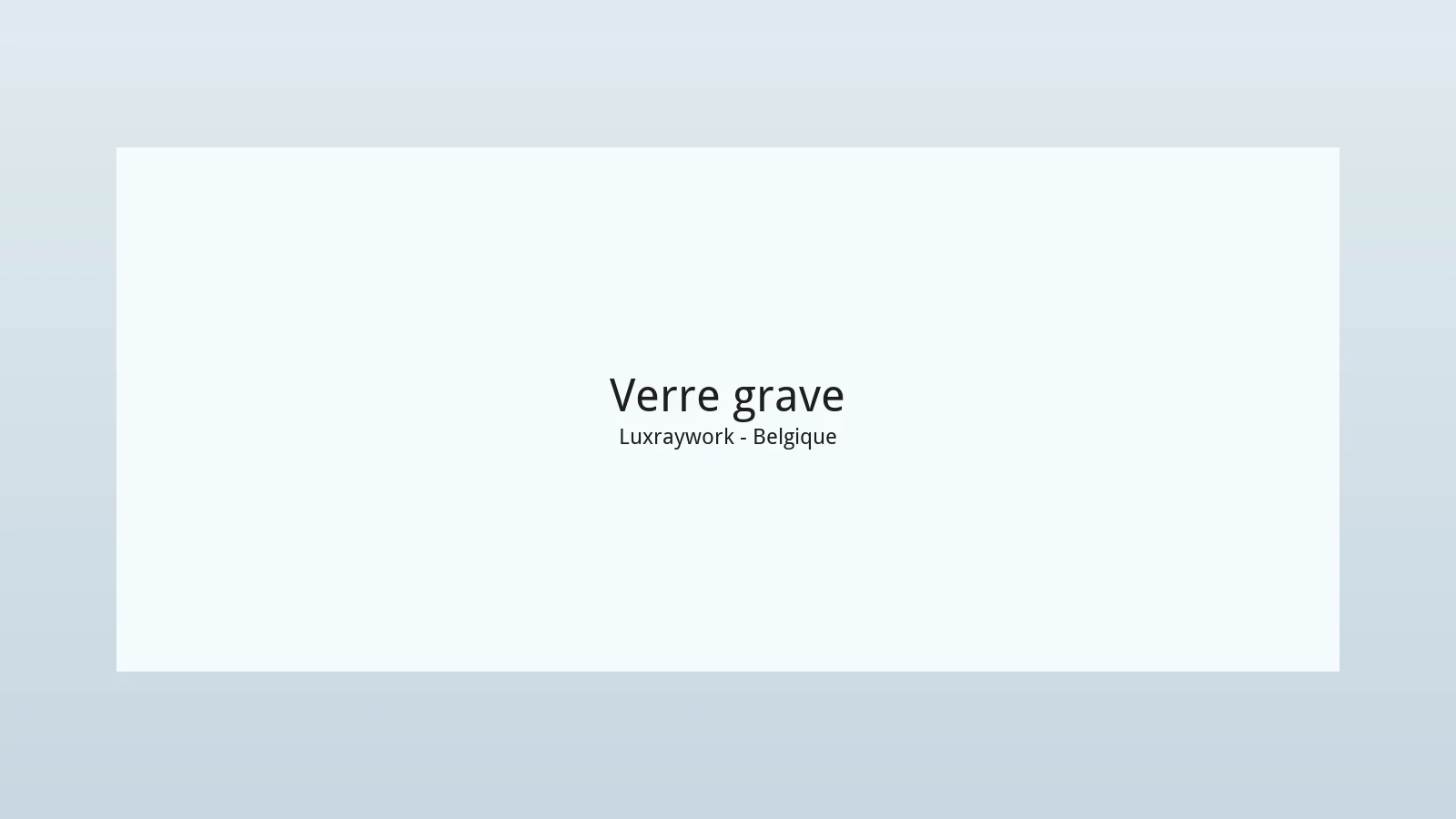 Gravure laser sur verre en Belgique – atelier Luxraywork Jodoigne