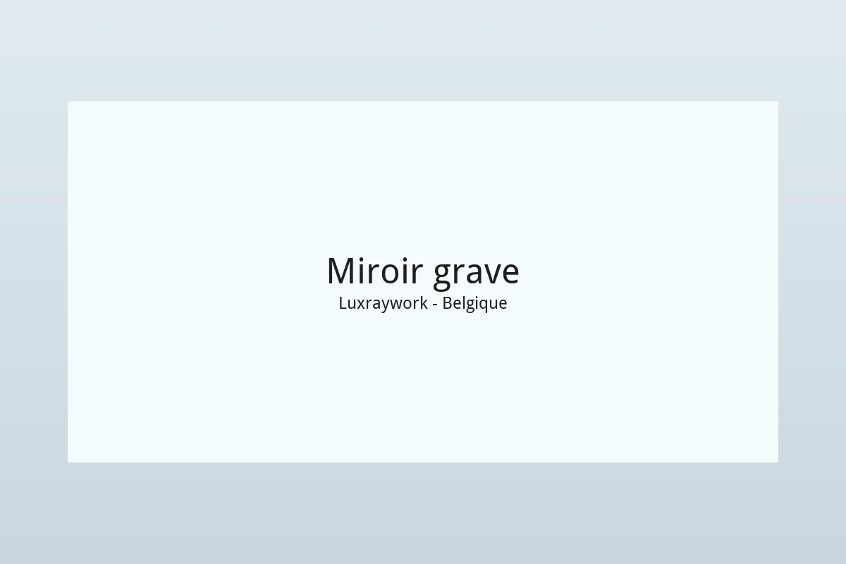 Miroirs personnalisés et déco verre